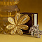 vintage Golden vintage mid-century fur clip with diamond 14 kt/900