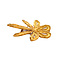 vintage Golden vintage mid-century fur clip with diamond 14 kt/900