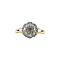 vintage Gold vintage retro entourage ring with rose diamond 14 kt/950