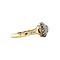 vintage Gold vintage retro entourage ring with rose diamond 14 kt/950