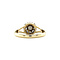vintage Gold vintage retro entourage ring with rose diamond 14 kt/950