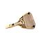 vintage Vintage ring met rookkwarts 10 kt