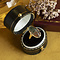 vintage Gouden vintage ring met mosagaat 14 kt