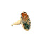 vintage Gouden vintage ring met mosagaat 14 kt