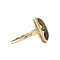 vintage Gouden vintage ring met mosagaat 14 kt
