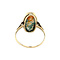 vintage Gouden vintage ring met mosagaat 14 kt