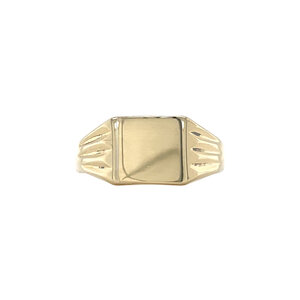 Gold signet ring 14 kt
