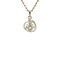 vintage White gold vintage pendant with diamond 14 kt