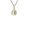 vintage White gold vintage pendant with diamond 14 kt