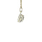 vintage White gold vintage pendant with diamond 14 kt