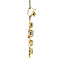 vintage Gold vintage cross pendant with emerald 14 kt