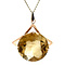 vintage Vintage pendant with citrine 10 kt