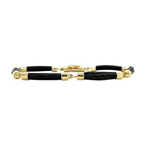 Gouden armband met olifanten haar 14 kt