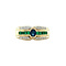 vintage Gold vintage ring with emerald, sapphire and diamond 14 kt