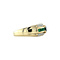 vintage Gold vintage ring with emerald, sapphire and diamond 14 kt