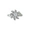 vintage White gold vintage entourage ring with diamond 14 kt