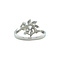 vintage Witgouden vintage entourage ring met diamant 14 kt