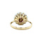 vintage Gouden vintage entourage mid century ring robijn en parel 14 kt