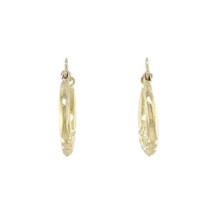 Gouden fantasie oorringen 14 kt