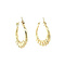 vintage Gold vintage fantasy hoop earrings 14 kt