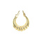 vintage Gold vintage fantasy hoop earrings 14 kt