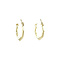 vintage Gold vintage fantasy hoop earrings 14 kt