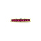 vintage Gold vintage row ring with ruby 14 kt