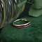 vintage Gouden vintage rijring met robijn 14 kt