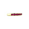 vintage Gold vintage row ring with ruby 14 kt