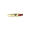 vintage Gouden vintage rijring met robijn 14 kt