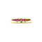 vintage Gouden vintage rijring met robijn 14 kt