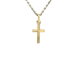 Gold cross pendant 18 kt