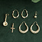 vintage Gouden vintage kruis hanger 18 kt