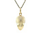 vintage Gouden vintage eikel hanger 14 kt