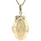 vintage Gouden vintage hanger met gravure 14 kt