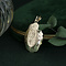 vintage Gouden vintage hanger met gravure 14 kt