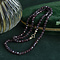 vintage Vintage granaat collier met gouden sluiting 14 kt