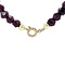 vintage Vintage granaat collier met gouden sluiting 14 kt