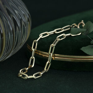 Gouden vintage closed forever armband 14 kt