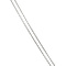 vintage Zilveren vintage collier met witgouden hanger met diamant 14 krt/925