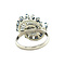 vintage White gold vintage ring with sapphire and pearl 14 kt