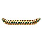 vintage Vintage gold fantasy bracelet with emerald 14 kt