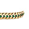 vintage Vintage gold fantasy bracelet with emerald 14 kt