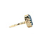 vintage Gouden vintage ring met hematiet 14 krt