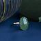 vintage Gouden vintage ring met jade 18 krt