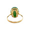 vintage Gouden vintage ring met jade 18 krt