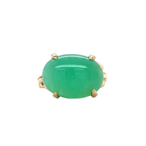 Ring with chrysoprase 10 kt