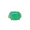 vintage Vintage ring met chrysopraas 10 krt