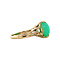 vintage Vintage ring met chrysopraas 10 krt