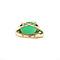 vintage Vintage ring with chrysoprase 10 kt